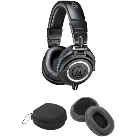 Audio Technica Ath M50x Headphones And Case Kit Black Bandh