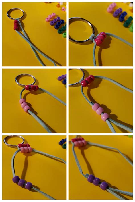 How To Make Rainbow Pony Bead Keychains