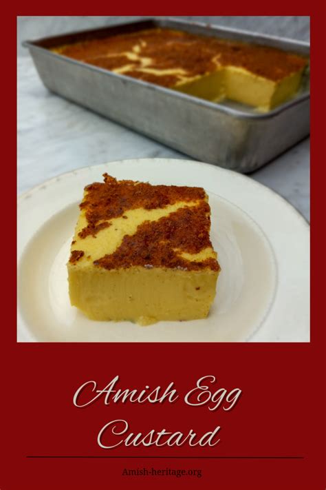 Egg Custard Recipe Amish Custard Artofit