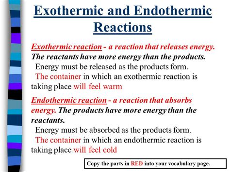 Explain Three Differences Between Exothermic And Endothermic Reactions