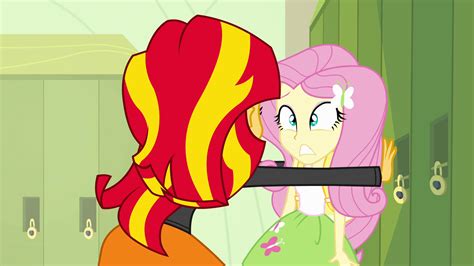 Or even if you want to learn how to color. Image - Sunset Shimmer corners Fluttershy EG.png | My ...