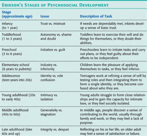 Erikson stated that healthy identity development during adolescence is a precursor of intimacy in romantic relationships during emerging adulthood. Development - Psychology