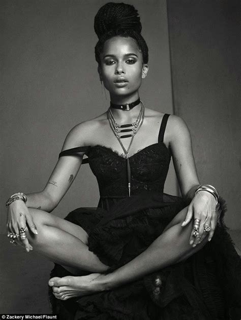 Zoe Kravitz Goes Topless In Moody Photoshoot For Flaunt Hot Sex Picture