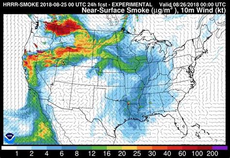 It aims at bringing together existing information sources at regional and national level in order to provide a comprehensive view and evaluation of fire regimes and fire effects at global level. SmokeMap_8-25-2018 - Wildfire Today