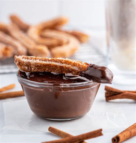 Churros With Chocolate Dipping Sauce The Kitchen Bachelor