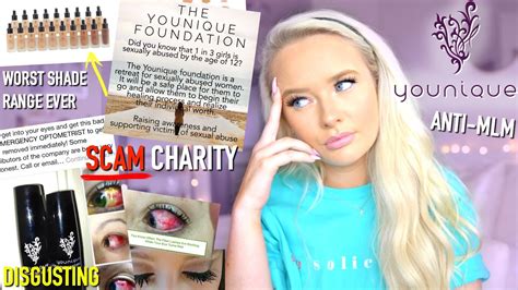 Younique Makeup Mlm Scam Scummy Charity And Bad Makeup Youtube