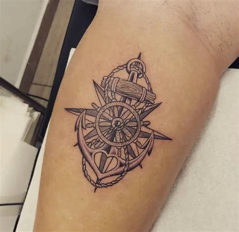 21 Adventurous Anchor Compass Tattoos With Meaning Tattoo Twist