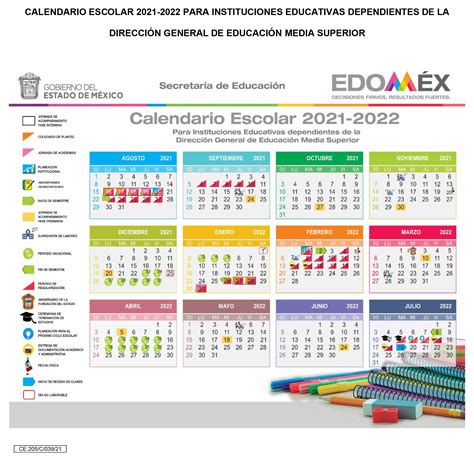 Calendario Escolar Subsecretaría De Educación Media Superior