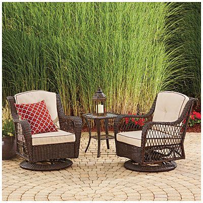 Folding tables and card tables make it easy & affordable to add portable table space to any occasion, from hosting guests at home to tailgate parties. Wilson & Fisher® Barcelona 3-Piece Resin Wicker Glider ...