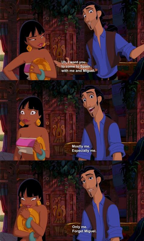 We Need To Talk About Road To El Dorado Disney Funny Disney Memes Disney Cartoons