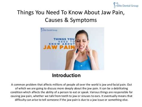 Things You Need To Know About Jaw Pain Causes And Symptoms
