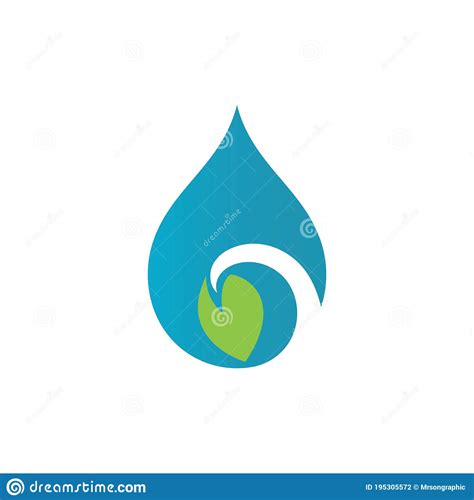 Vectores De La Plantilla De Logotipo De Gota De Agua Ilustración Del