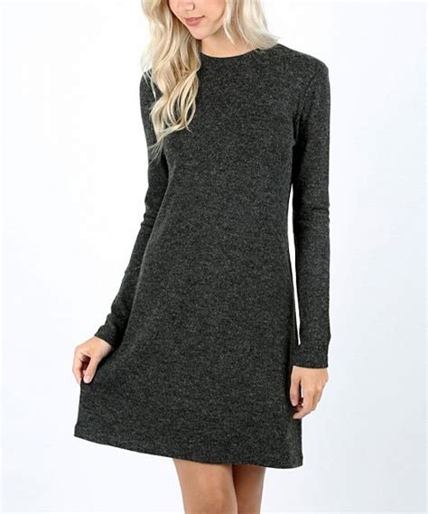 Jane Charcoal Sweater Dress Cozy Sweater Dress Sweater Dress