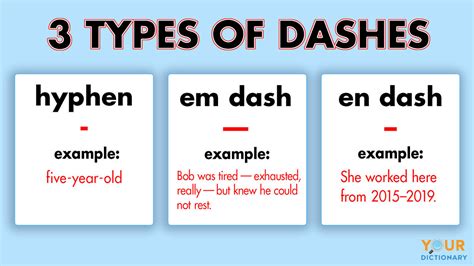3 Types Of Dashes And Correct Usage In Writing Yourdictionary