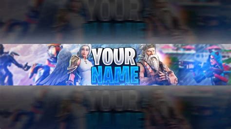 Fortnite Youtube Banner Template Free Download Link Psd Font 2