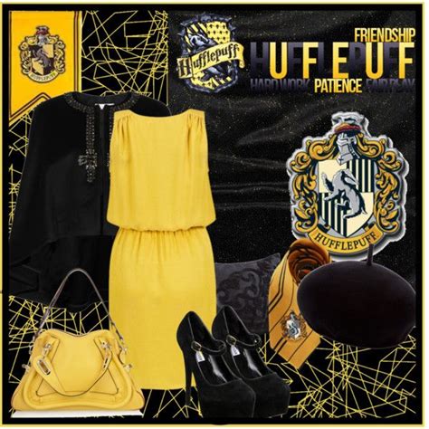 Hufflepuff Polyvore Hufflepuff Outfit Hogwarts Outfits Harry