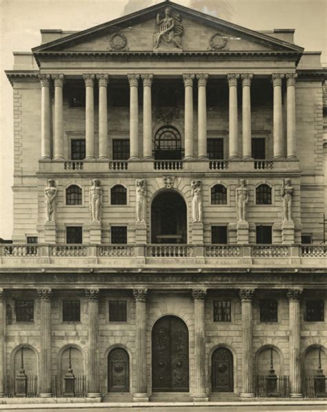 The Bank Of England Threadneedle Street City Of London The