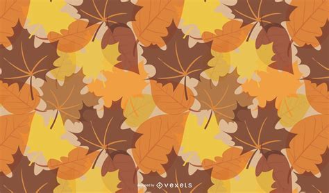 Fall Leaves Pattern Background Vector Download