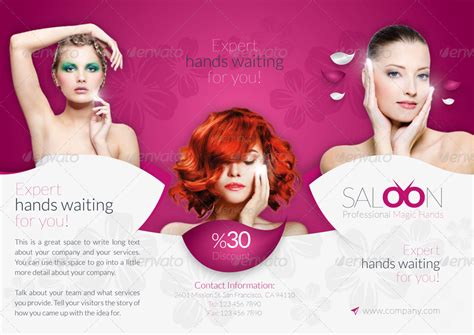 Beauty Salon Brochures 21 Examples Illustrator Design Word Pages