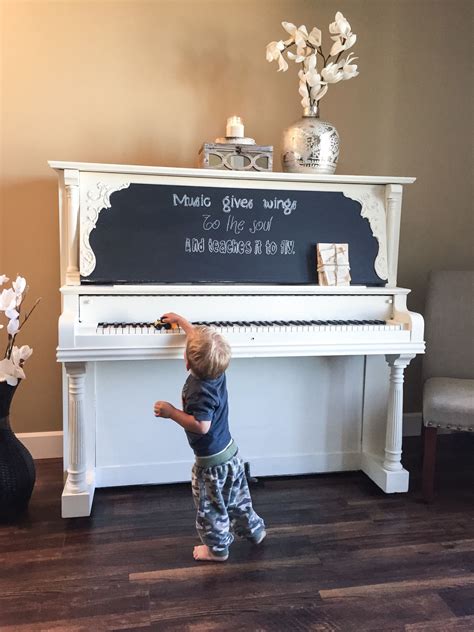 Chalk Painted Piano Painted Pianos Piano Decor Piano