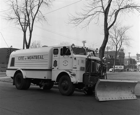 City Of Montreal Sicard Snowplow Early 70s Montreal Ville Of