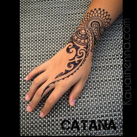 Polynesian tattoos can not be confused with anything. Polynesian inspired. #Jagua #bodyart #kauai #hawaii # ...
