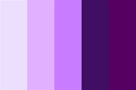 Various Shades Of Purple Color Palette