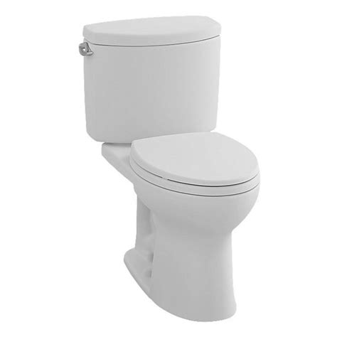 Toto Drake Ii Two Piece Elongated Gpf Universal Height Toilet With Cefiontect Cotton