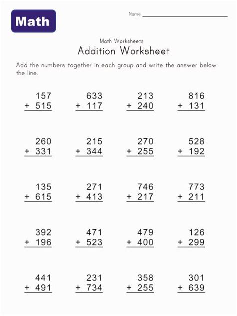 So print the following worksheets and get your loved ones. 3 digit addition and subtraction for kids | Matematika
