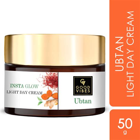Good Vibes Ubtan De Tan Glow Light Day Cream With Power Of Serum 50 G