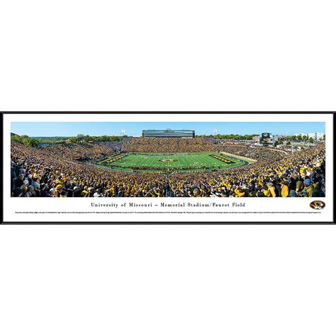Missouri Tigers Football 50 Yard Line At Memorial Stadium Faurot Field Blakeway Panoramas