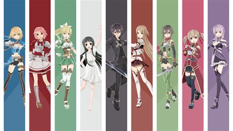 Hình Nền Anime Cô Gái Sword Art Online Kirigaya Kazuto Yuuki Asuna