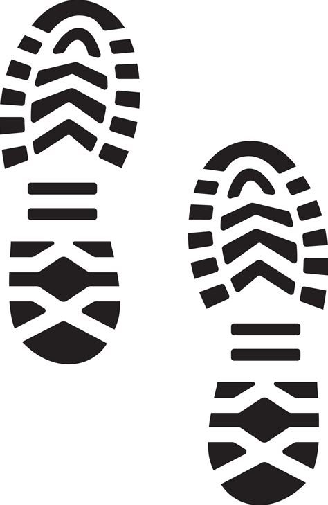 Footprint Shoe Soles Print Vector Art At Vecteezy