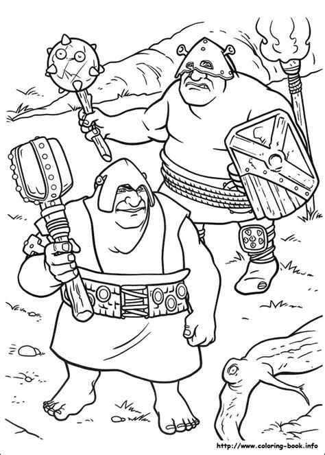 Shrek Forever After Coloring Picture