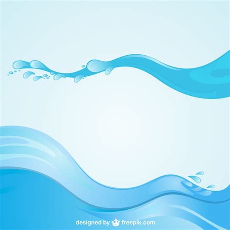 Abstract Water Waves Vector Free Download