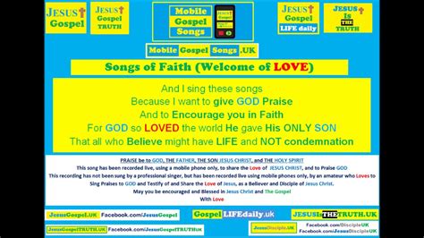 Exciting news from faith music missions the new faith music missions streaming app is up and running. Songs of Faith Welcome, Mobile Gospel Songs - YouTube