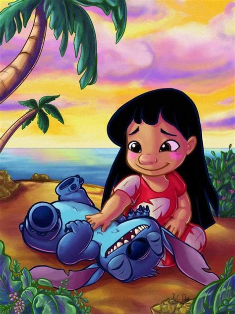 D Diamond Painting Lilo And Stitch Full Etsy