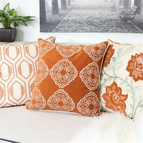 Fallinerlea Embroidered Indooroutdoor Throw Pillow Outdoor Throw