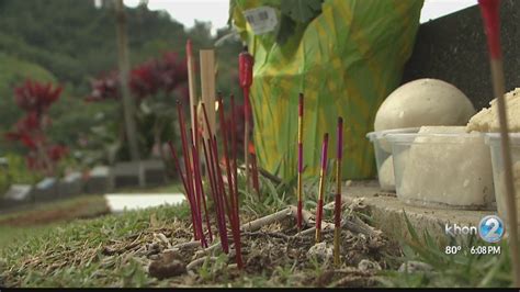 The gravesites are cleared of weeds and the tombstones will be repainted and decorated with flowers. Ching Ming festival - YouTube