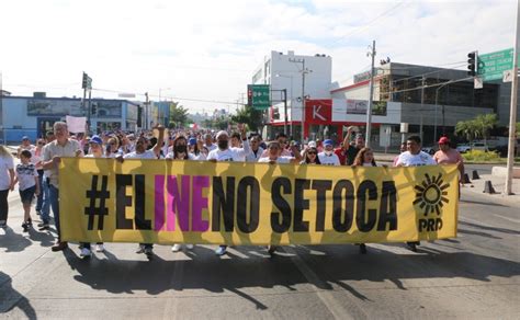 Marcha en defensa del INE PRD aplaude participación de Sinaloa