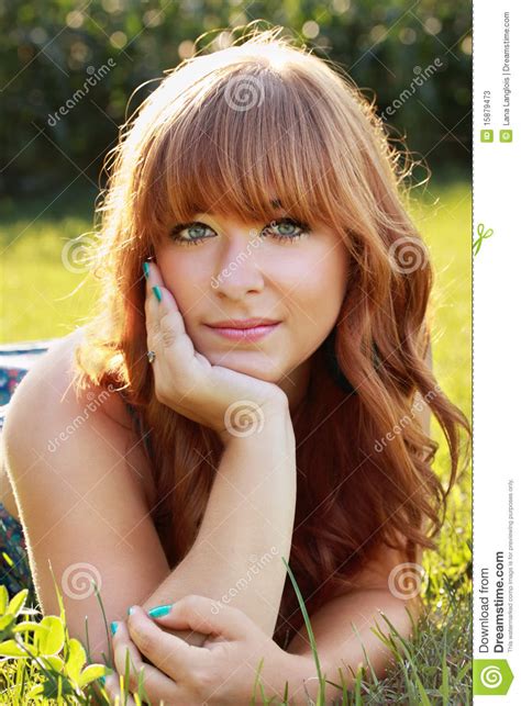 Beautiful Red Hair Girl Stock Image Image Of Female 15879473