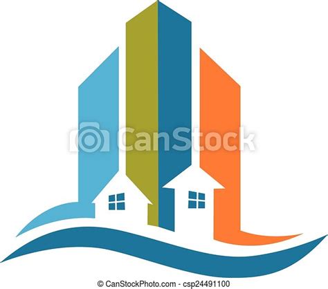 Modern buildings real estate logo. Modern buildings for real estate ...