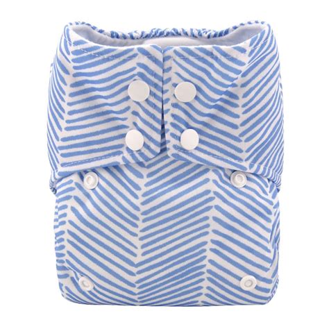 Babylove Reusable Blue Stripe All In One Diaper 38 Discount Patpat