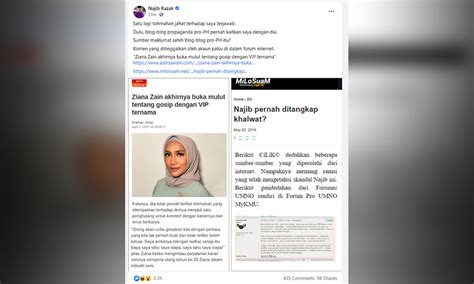 Setahun aku lalui detik lama kan kembali pelita ku nyalakan di halaman asmara ini. Najib lega tuduhan skandal dengan Ziana Zain terjawab