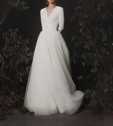 Minimalist Wedding Dress The Best Wedding Dresses Of 2020 Popsugar Fashion Uk Photo 9