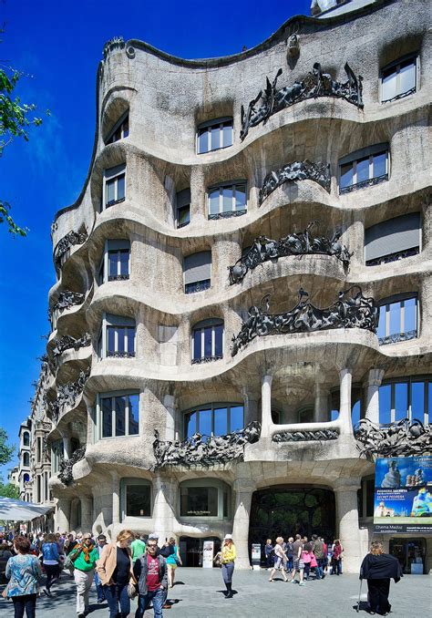 La Pedrera Casa Mila Barcelona Spain Antoni Gaudi Gaudi