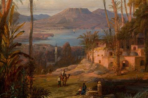 Orientalist View Of Palestine 19th Century By Alexander Geyer For Sale