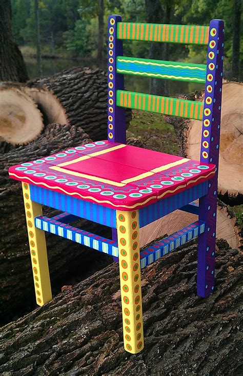 The kitchen is the center of any home. Unique Etsy Painted Furniture #4 Hand Painted Chair Ideas ...