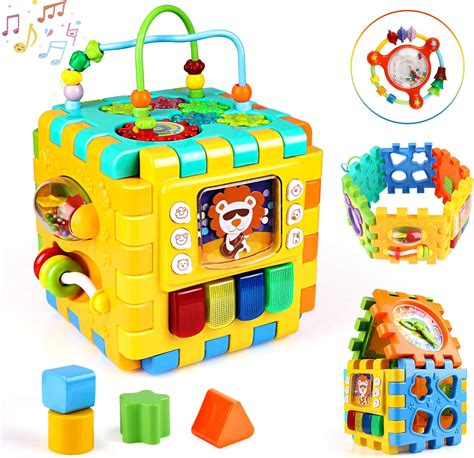 Bblike Activity Cube Musical Activity Cube Baby Toy Shape Sorter Toy