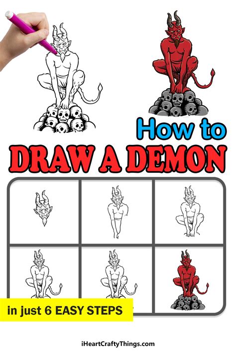 Demon Drawing How To Draw A Demon Step By Step